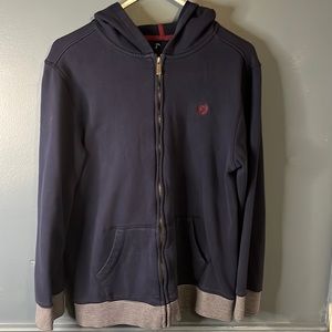 Brand champs , navy blue sweater zip up